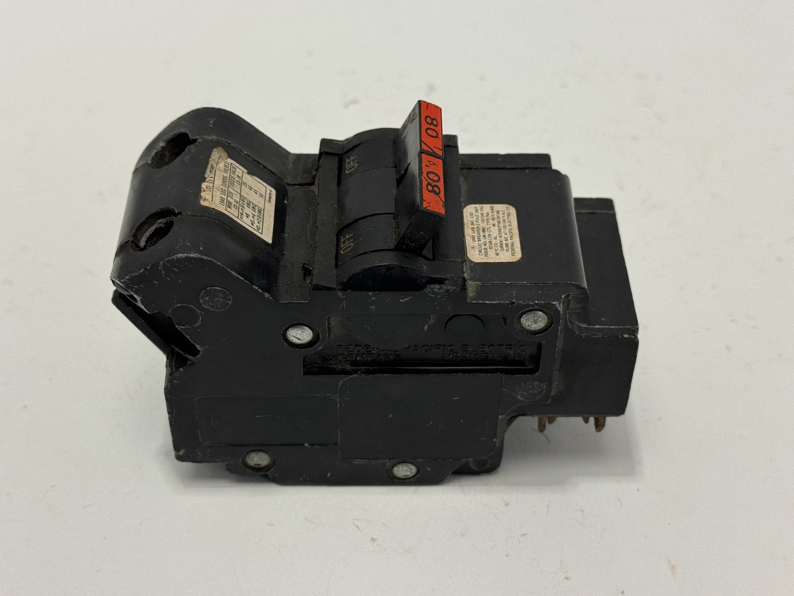 Federal Pacific Electric NA280 2 Pole 80 Amp 10kA@240V Stab-Lok Circuit Breaker