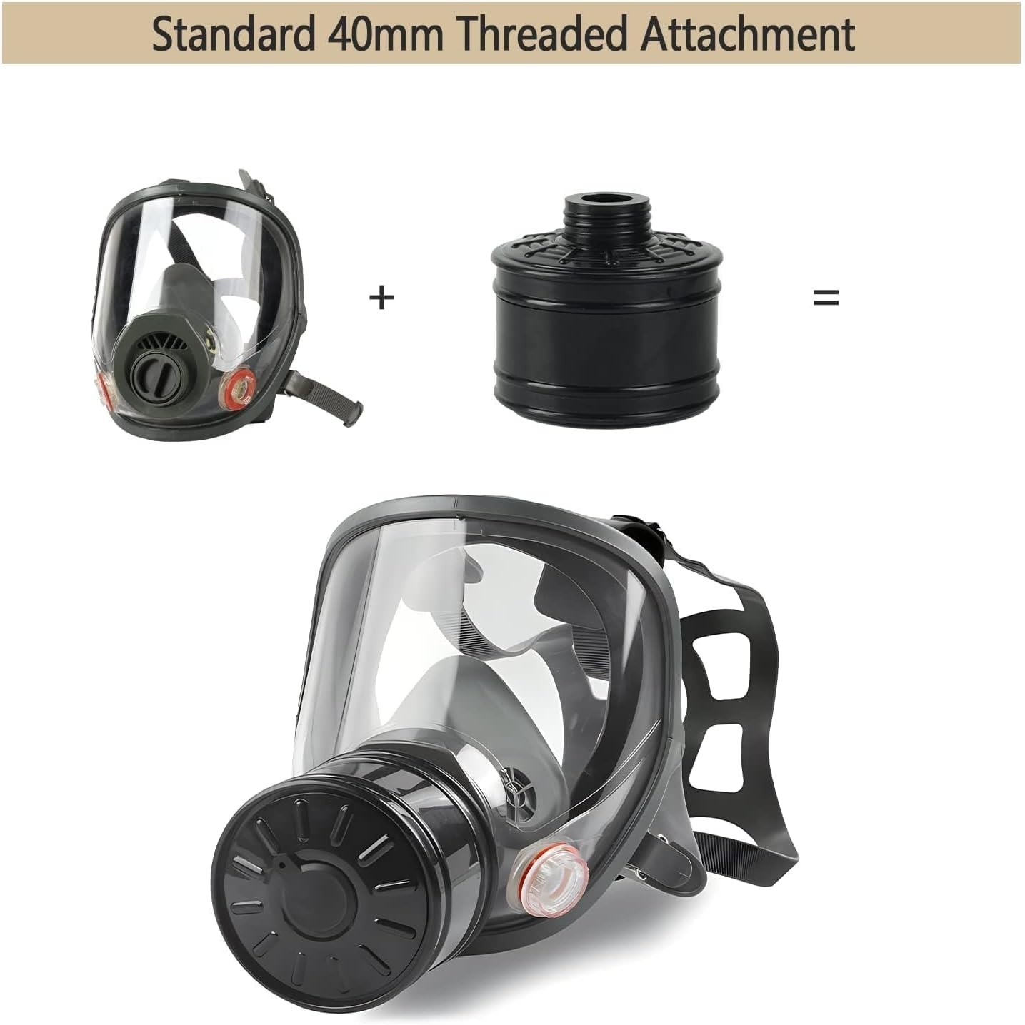 Full Face Gas Mask Respirator – Tear Gas Protection – Veteran Owned Seller Masks