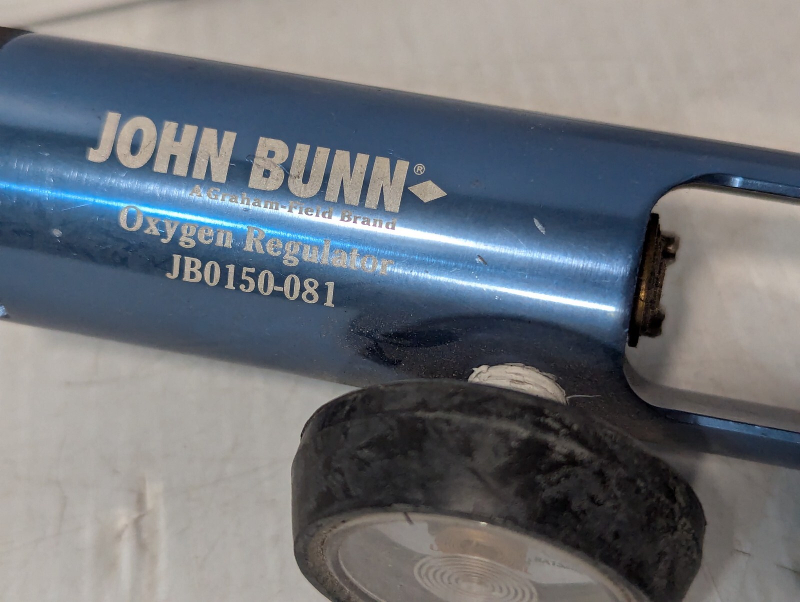 John Bunn JB0150-081 8 LPM Oxygen Regulator w/ Guage
