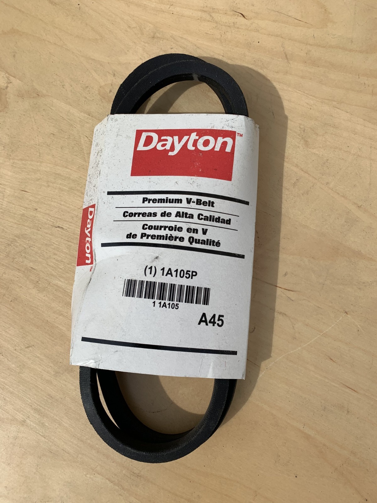 Dayton 1A105P (often listed as model 1A105) is a Classical V-Belt