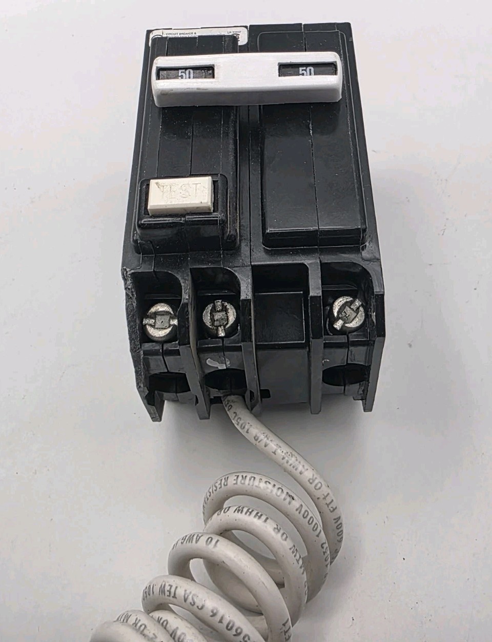 ABB 50Amp 2-Pole GFCI Ground Fault Breaker THQL2150GFT2A 240V