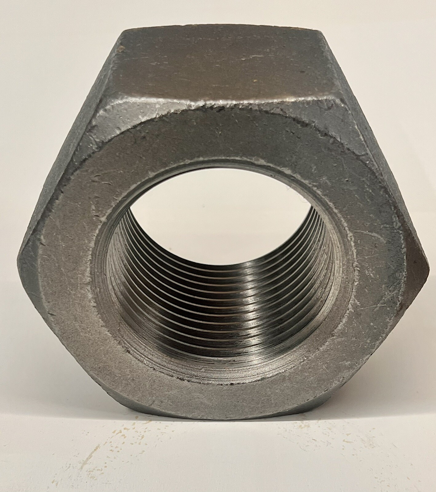 (2) 3-3/4”-4 Heavy Hex Nut Large huge 3-3/4-4, 3-3/4, truck nutz (18 lbs ea nut)