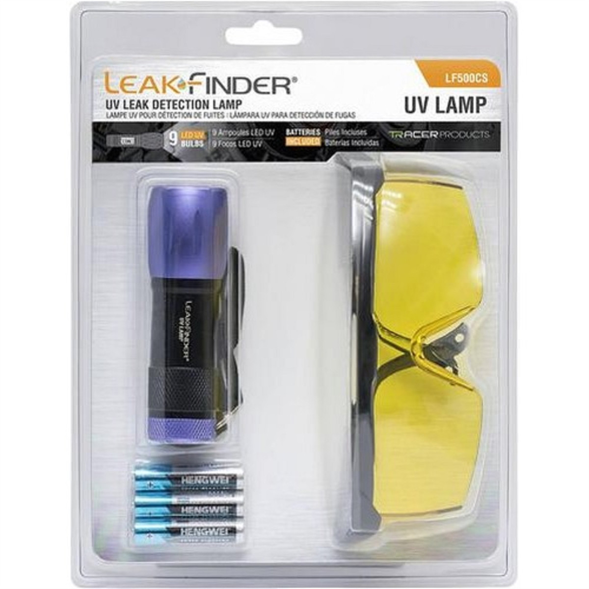 Tracer Products LeakFinder UV Lamp with three AAA batteries LF500CS