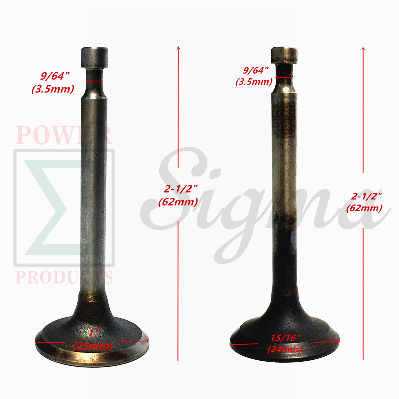 Inlet & Exhaust Valve Set For Honda 5.5HP 6.5HP GX160 GXV160 GX200 Gas Engine