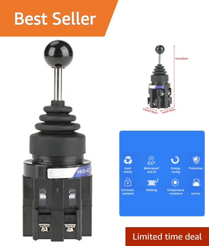 4NO 4 Position Joystick Switch 4 Way Momentary Return 30mm Monolever Joystick…