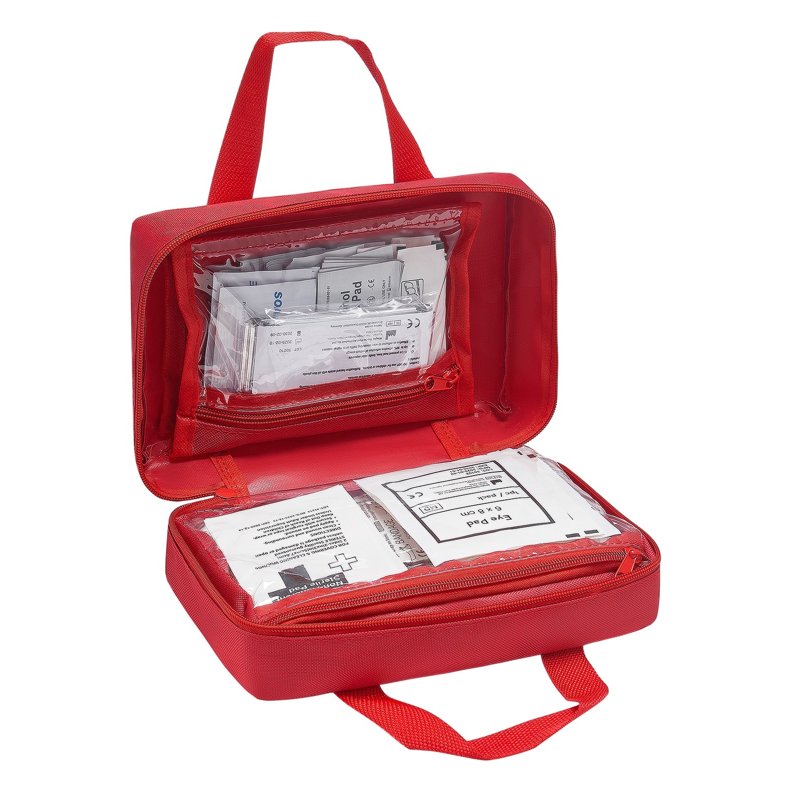 First Aid Kit 500 Pieces Large Survival Bag Emergency Medical Supplies Home Car