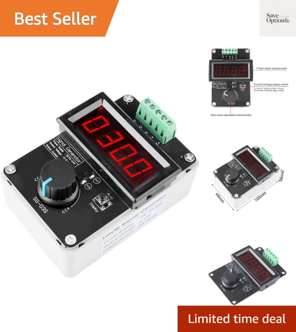 4-20mA Generator, Adjustable Signal Generator, DC 0-10V 0 4-20mA Current Volt…
