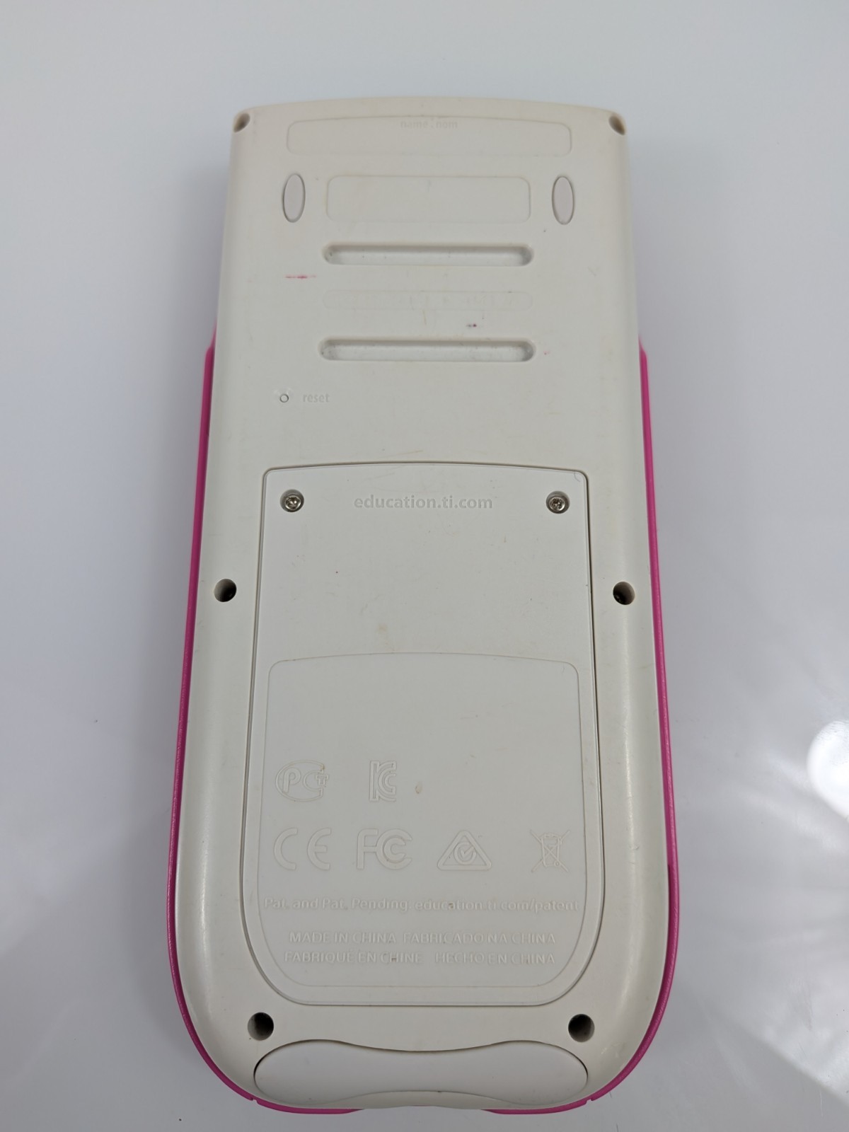 TI-84 Plus C Silver Edition Pink Graphing Calculator Tested Works (No Charger)