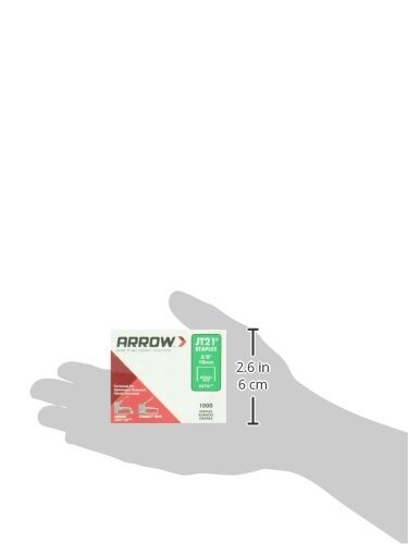 Arrow 276 JT21 Thin Wire Staples, 3/8″ Leg, 7/16″ Crown, 1000 Count