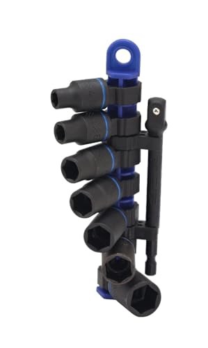 Wiha 72094 8-Piece 3/8″ Drive Metric Impact Socket Set