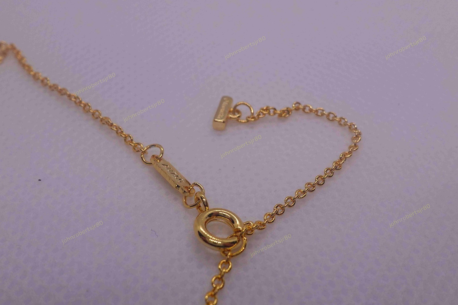 New.TiIffany&Co.T Smile-Small Diamond&Pendant 18K Gold 38cm Necklace Case