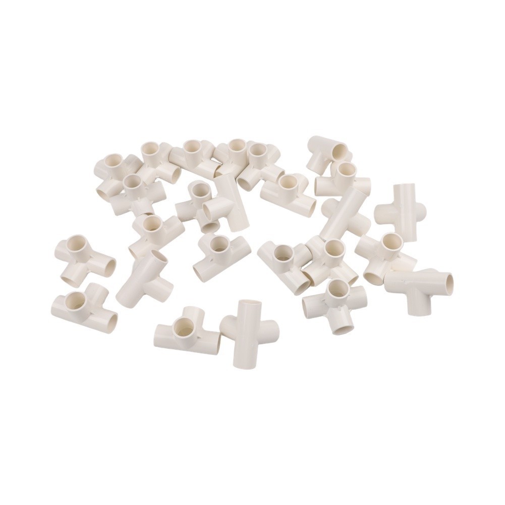 Furniture Grade Four Way PVC Pipe Fittings for For water Pipe DIY Projects