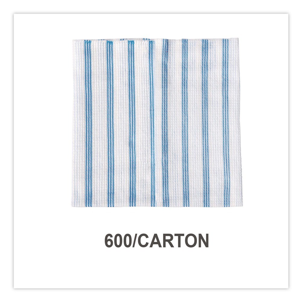 Rubbermaid Commercial HYGEN 2134283 Cleaning Cloths – Blu/Wht Strps (600/CT) New