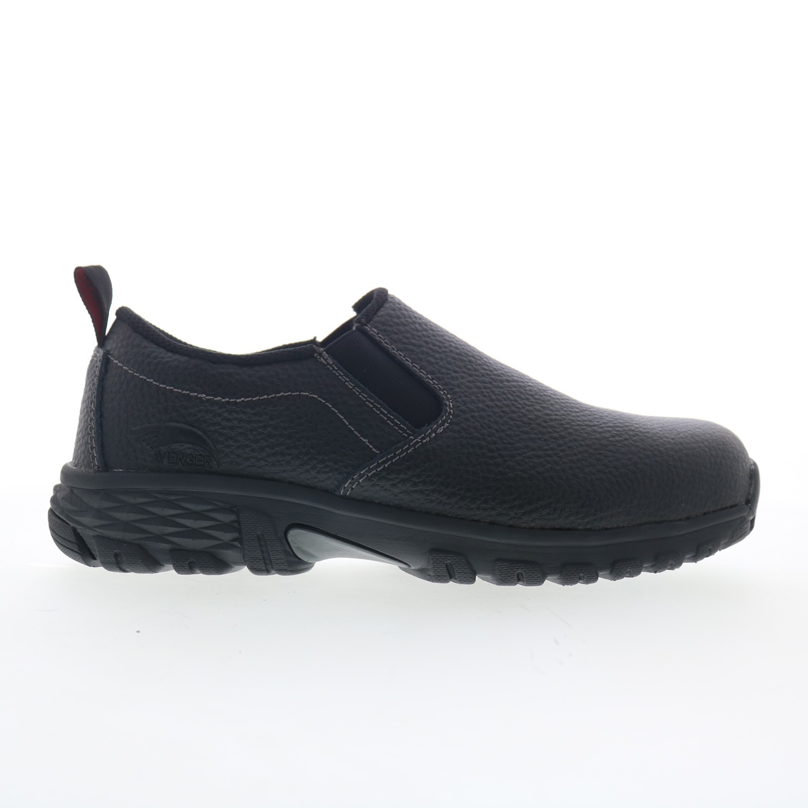 Avenger Flight Slip-On Alloy Toe A7001 Mens Black Wide Work & Safety Shoes
