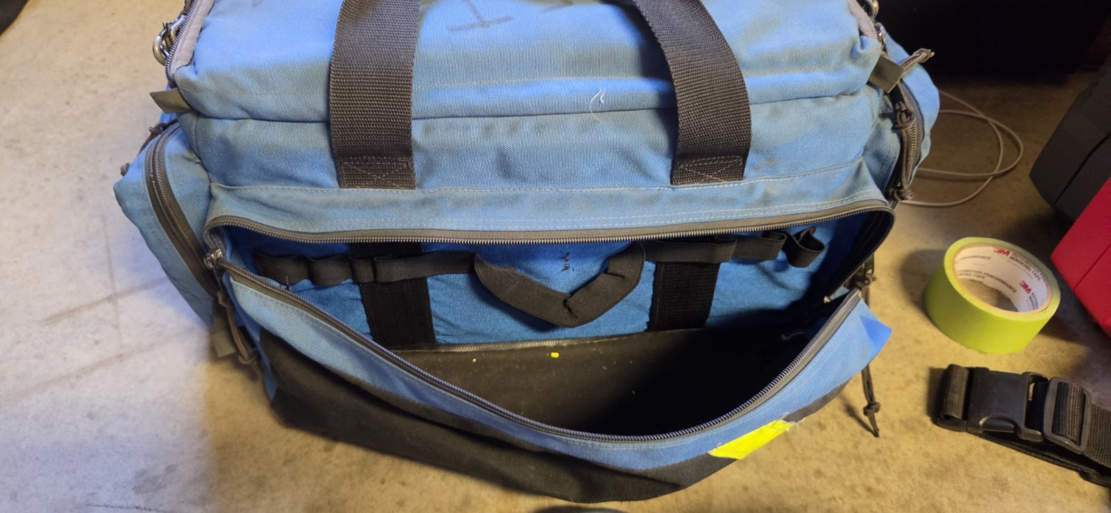 Iron Duck Trauma Bag, Nylon, 23 in L, 17 in W, Blue Ems Bag #4