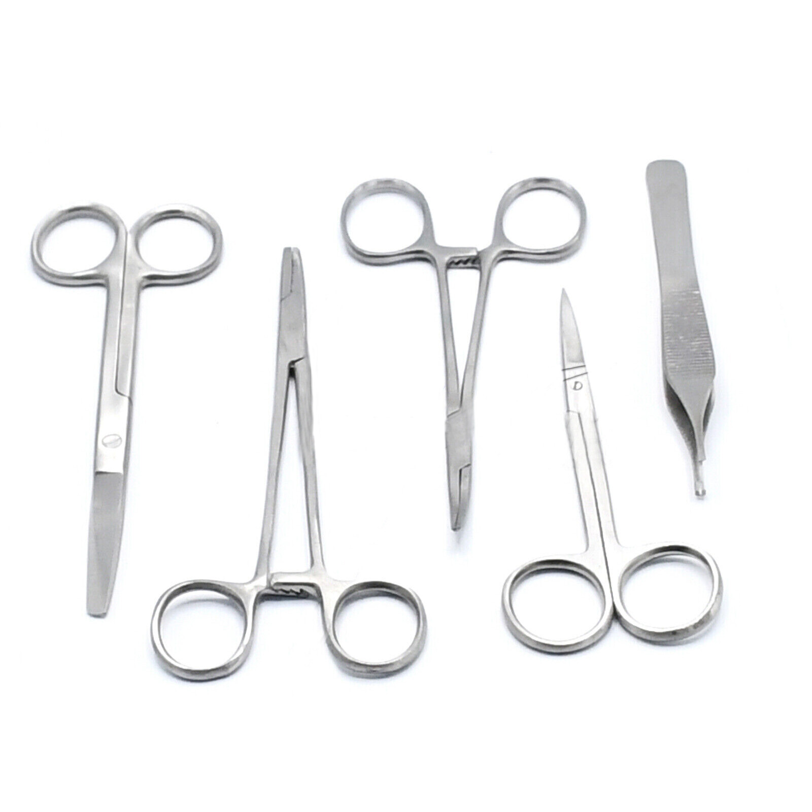 5 PC STUDENT SUTURE SURGICAL KIT LAB SET INSTRUMENTS