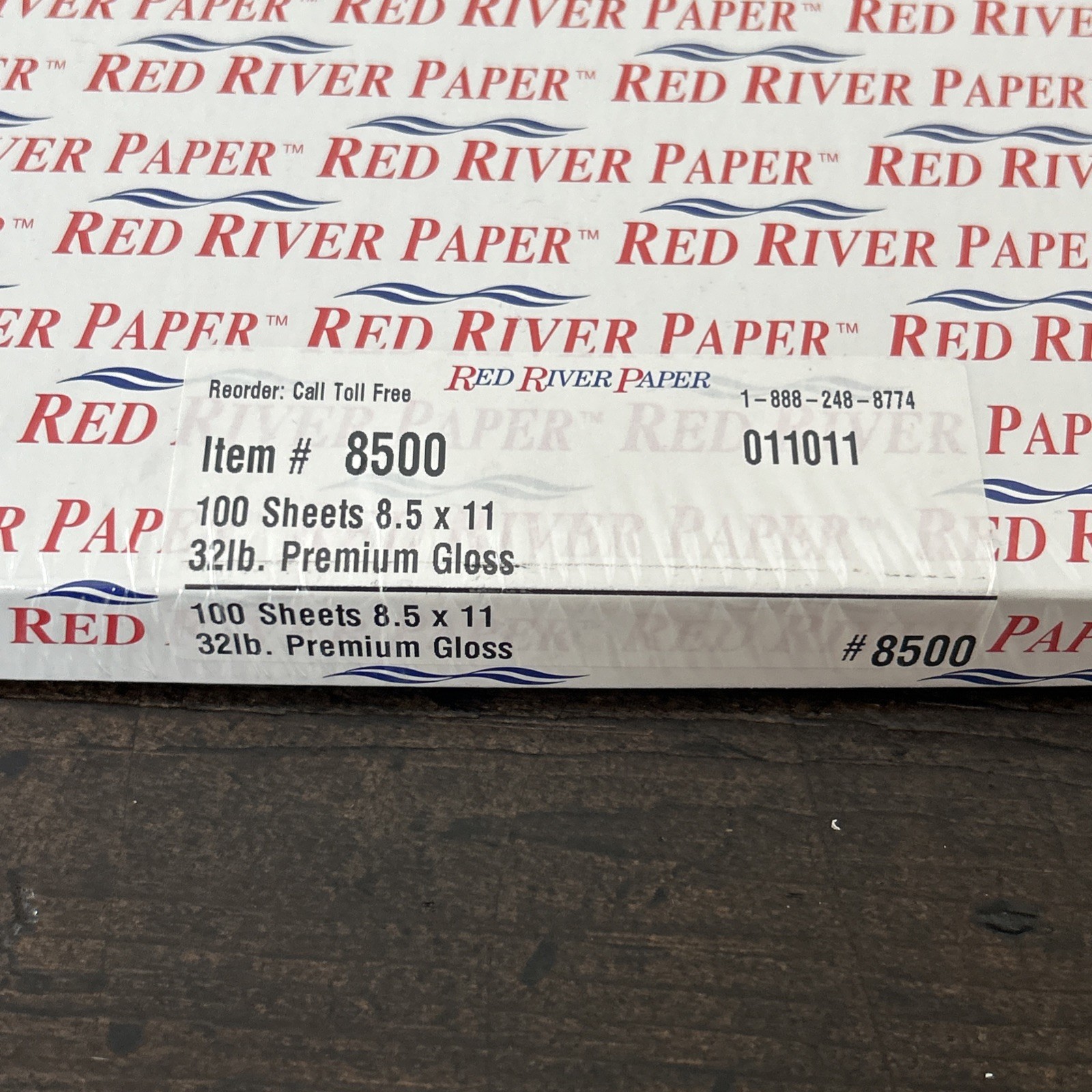 NEW Red River Paper #8500 32Lb Premium Gloss 100 Sheets Letter 8.5″x11″