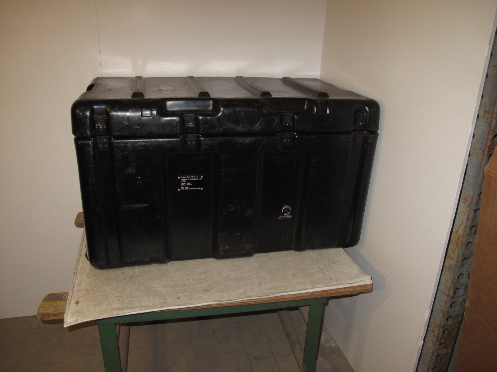 Hardigg Pelican AL3620-1704 Hinged Single Lid Hard Case 40x23x23 w/Wheels Black