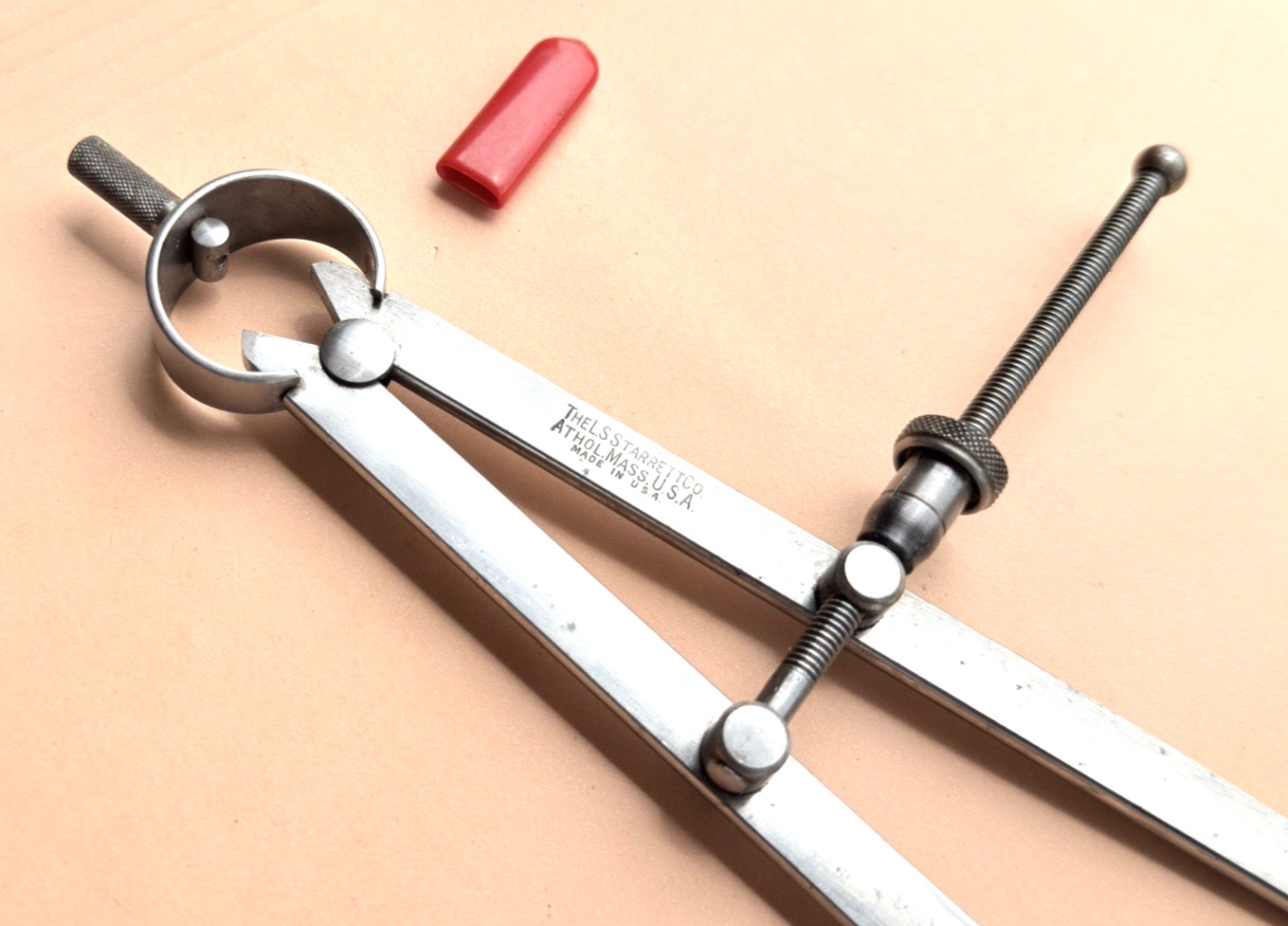 STARRETT No. 83B-12 Spring-Type Dividers W/Flat Legs; 12.0” Size & Capacity.USA