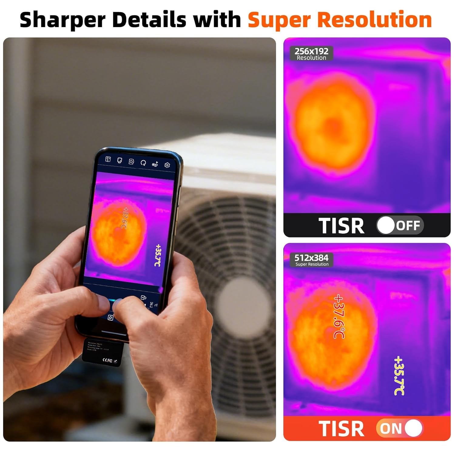 ANXTECH Thermal Camera 512×384 IR Resolution Infrared Camera for Android Pocket
