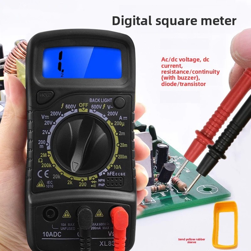Digital Multimeter AC DC Voltmeter Ammeter Ohmmeter Volt Tester Meter 9V Power