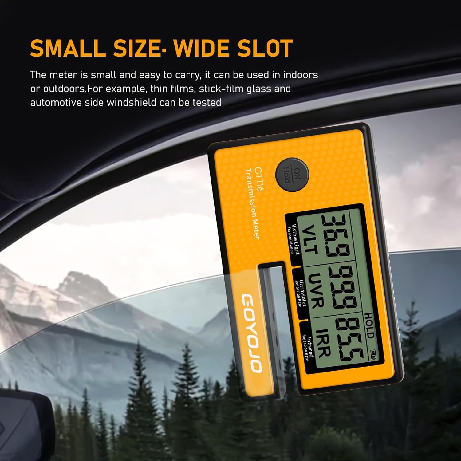 3-in-1 Tint Meter Film Car Transmission Meter Automatic Calibration VL UV IR