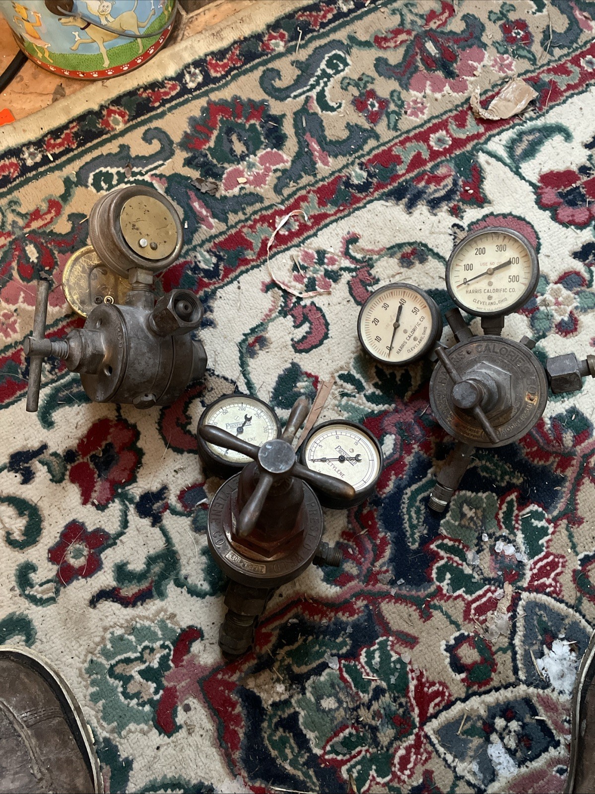 Vintage Regulators Airco Oxweld Prest-o-weld Harris Calorific Lot Of 4