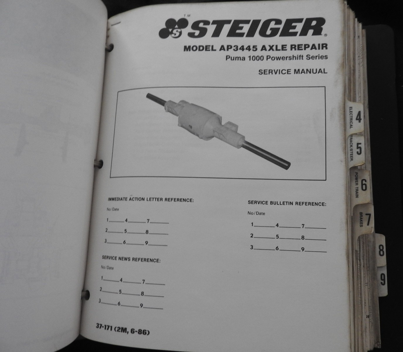 Case IH 9110 9130 STEIGER TRACTOR 1000 Panther Puma Wildcat Service Manual 1987