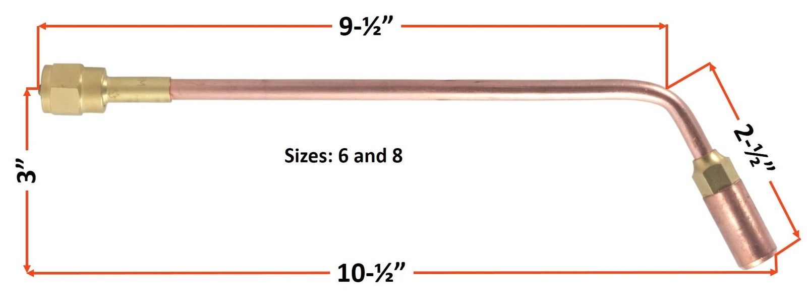 SÜA – Heating Nozzle/Rosebud 8-MFN-1 Replacement for 100 Series Victor torc