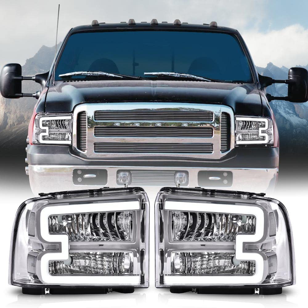 LED Headlights Fit 2005-2007 Ford F250 F350 F450 F550 Super Duty