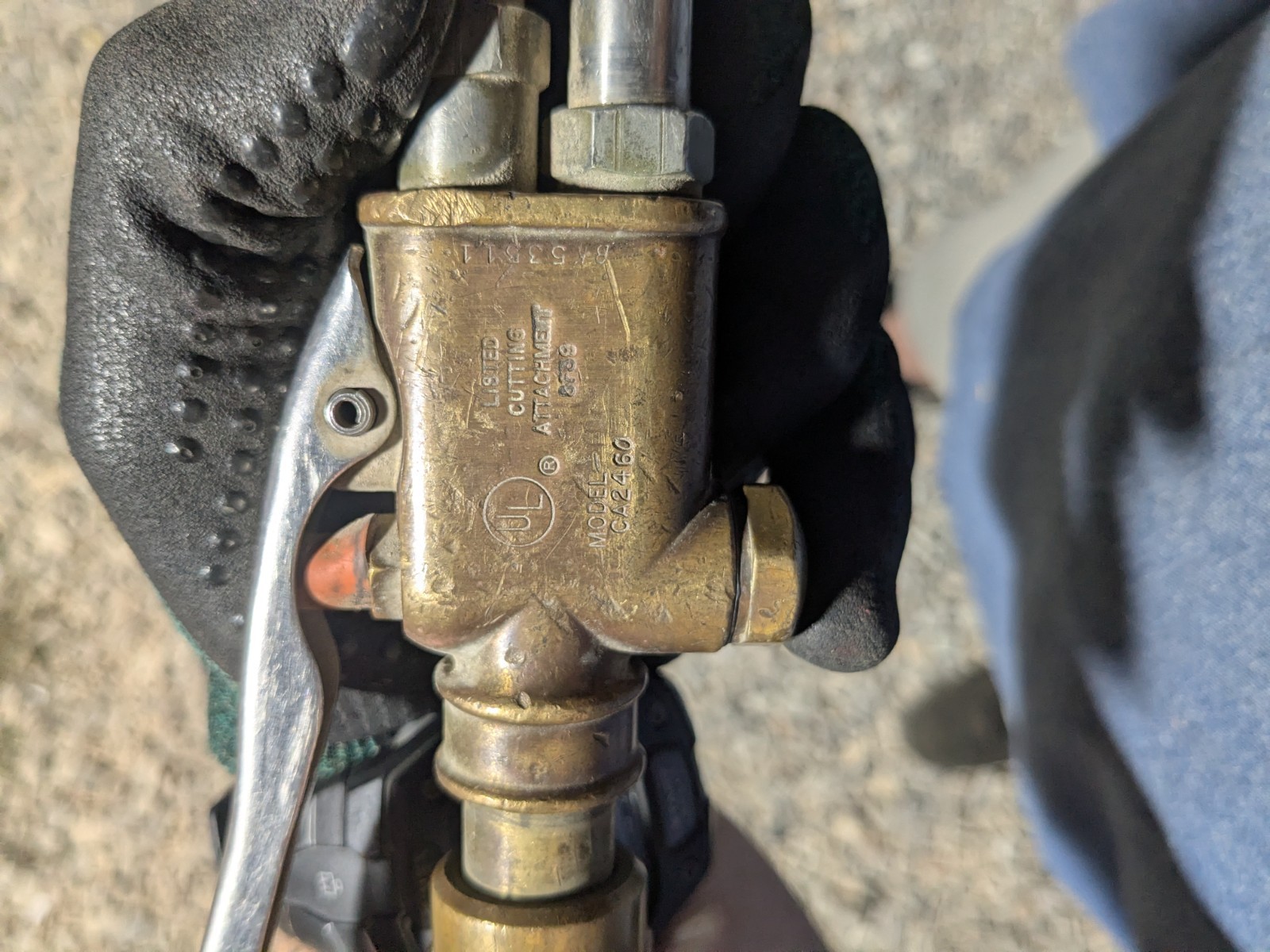 Vintage Victor Model CA 2460 Welding Torch w/ 315C Handle.