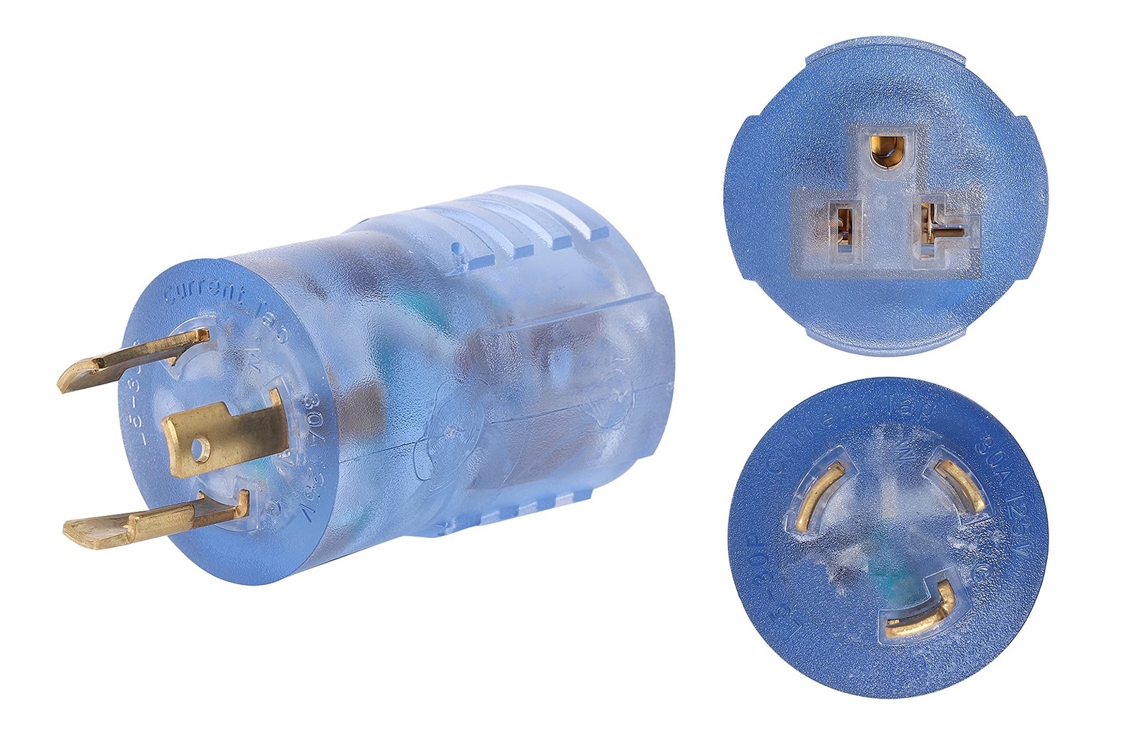 ONETAK NEMA L5-30P to 5-15R 5-20R Compact 120V 30 Amp Twist Lock 3 Prong Male Pl