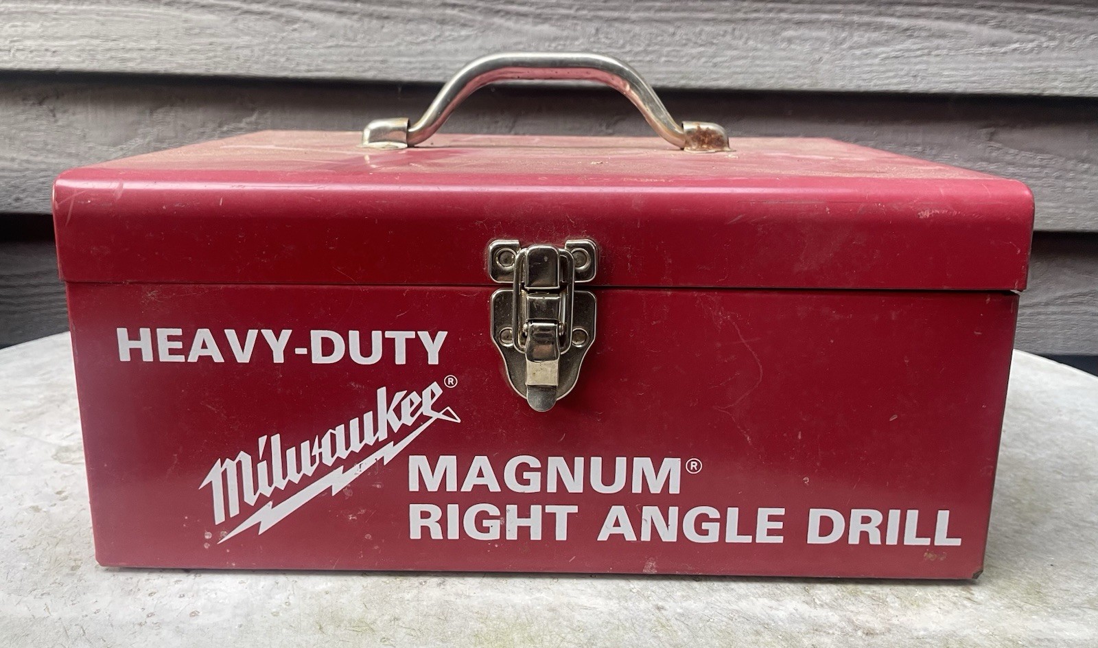 Vintage Milwaukee Tools Heavy-Duty 1/2″ Right Angle Drill ( Metal Box Only )