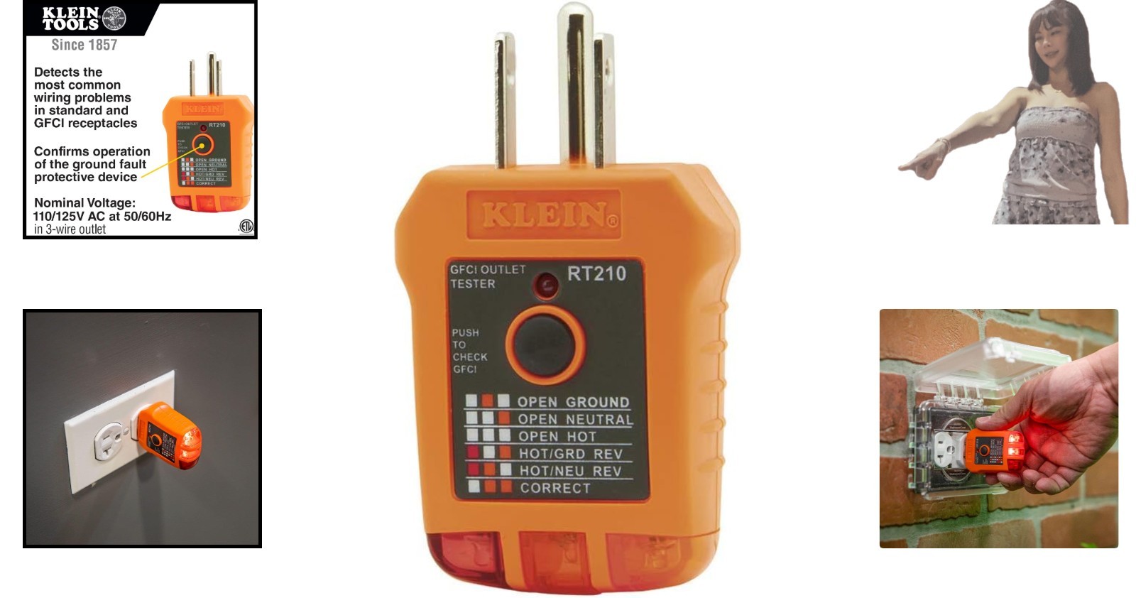 Hand-Powered GFCI Tester with Wide Operating Temperature – Klein Tools Quality