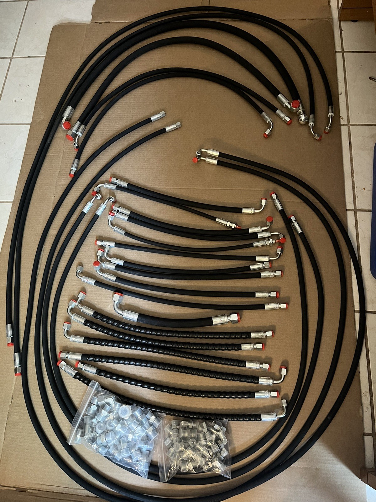 AGT/CFG/Miva/Rippa 1-3 Ton Chinese Mini Excavator Hydraulic Hose and Fitting Kit