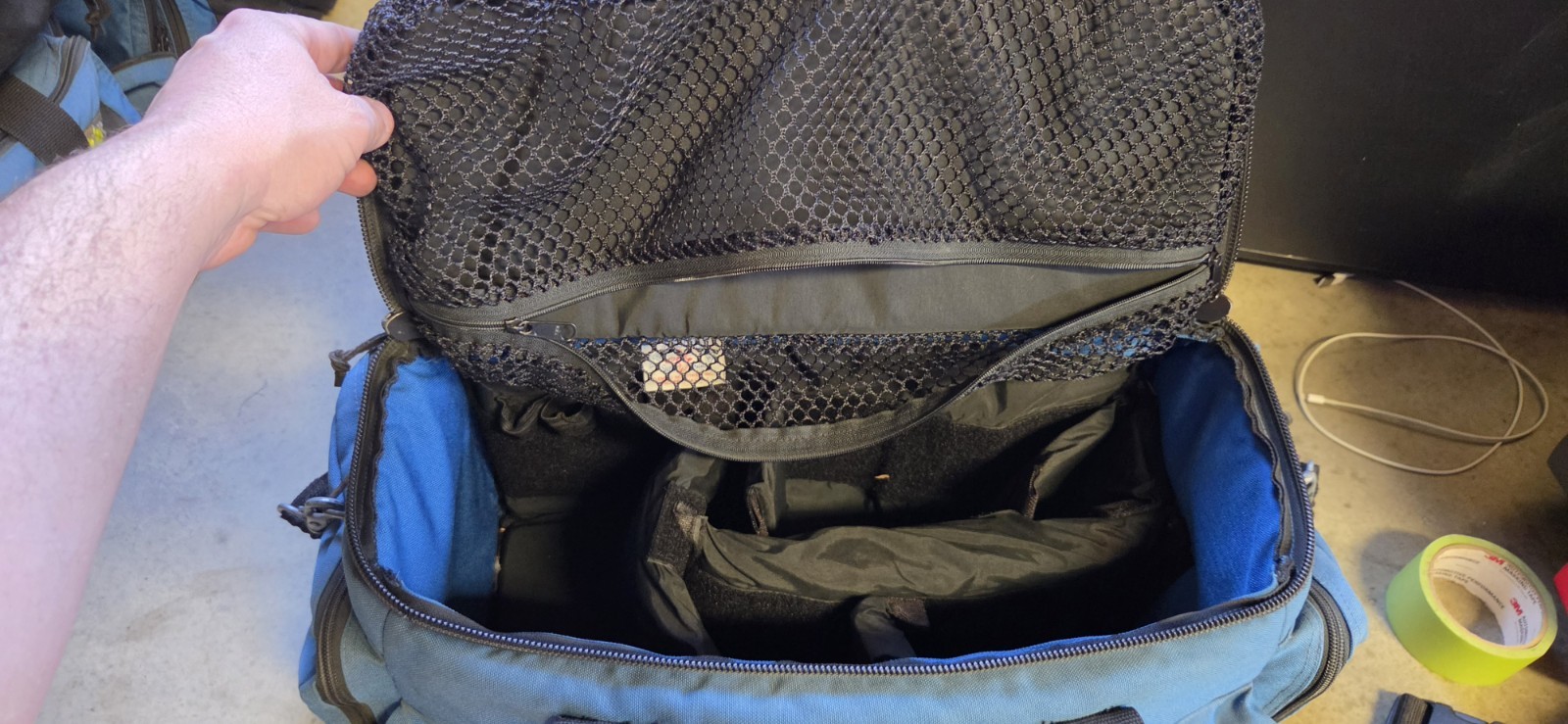 Iron Duck Trauma Bag, Nylon, 23 in L, 17 in W, Blue Ems Bag #4