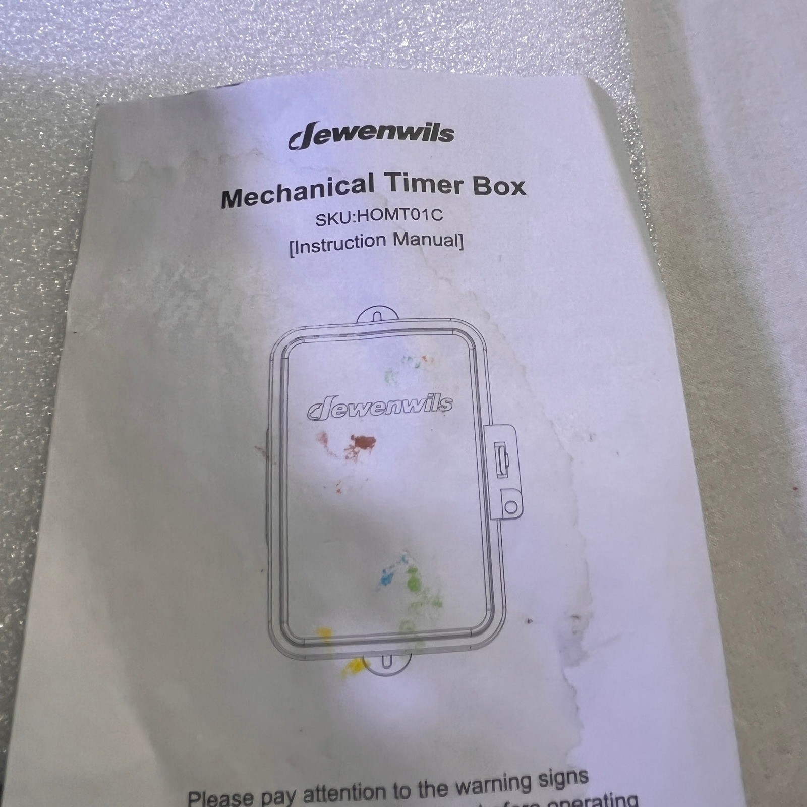 Dewenwils Mechanical Timer Box PTM01 120V 40A Resistive 2HP Pump Timer NOB