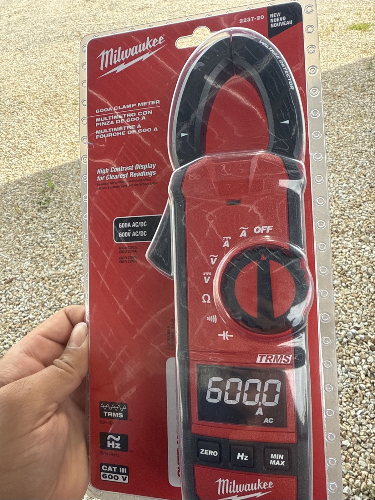 milwaukee 600a clamp meter for hvac/r 2237- 20