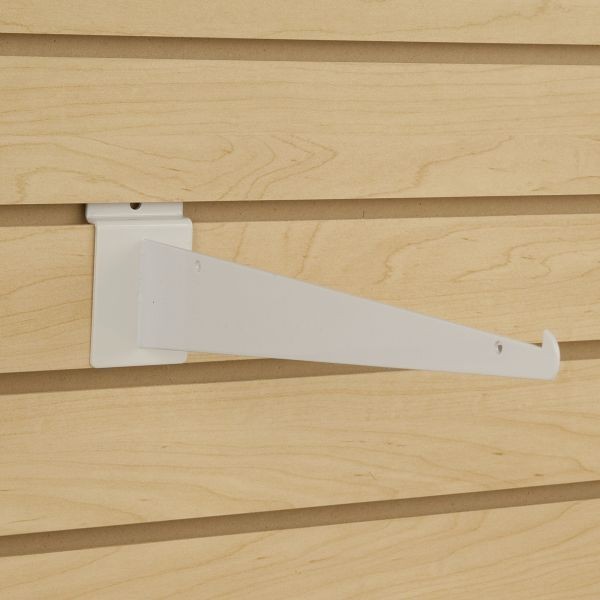 Dazzling Displays 12-Inch Slatwall Shelf Brackets
