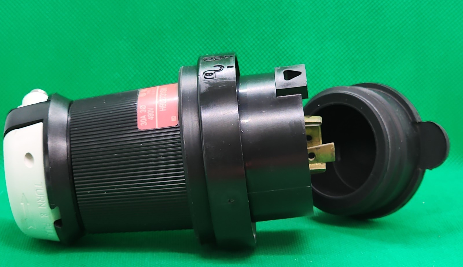 HUBBELL HBL2731SW 30A 480V SAFETY-SHROUD TWIST-LOCK [2RE4-1]
