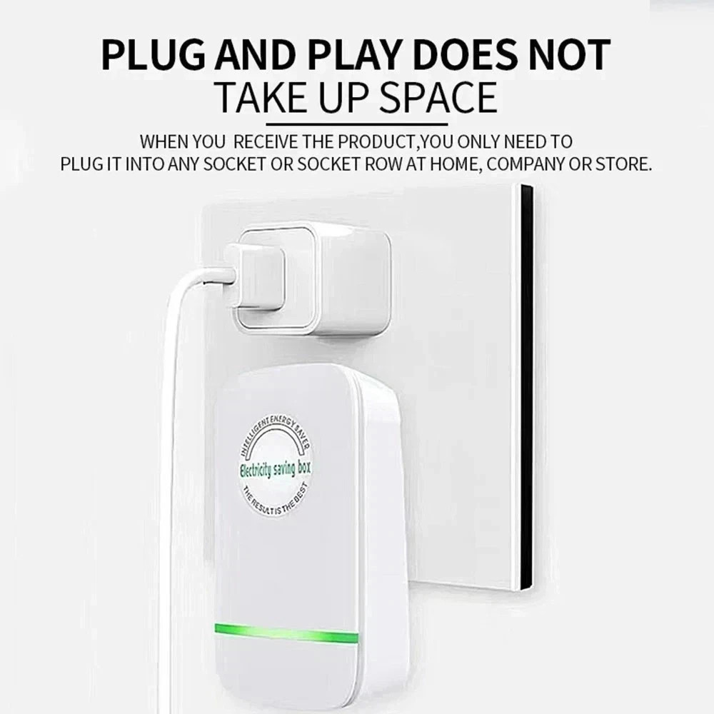 1PCS Plug-In Power Box with US Plug, Wide Voltage Range 90–250V, 2026 Design