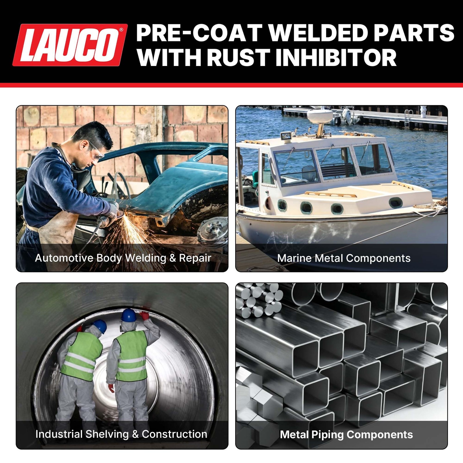 LAUCO Zinc Coat Weld-Thru Primer 15.5 oz, Pack of 1, Zinc Rich Spray for