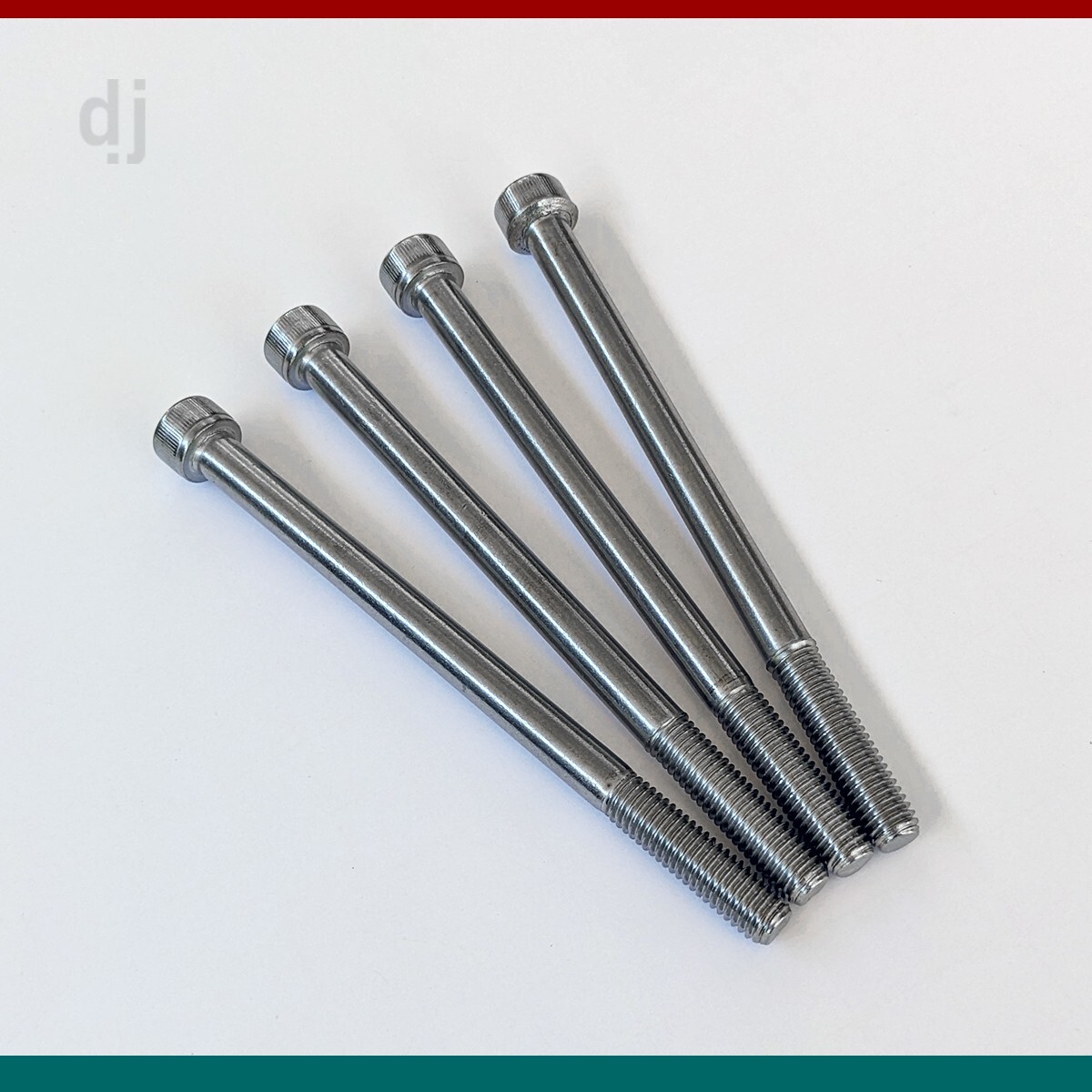 4 pcs M8-1.25 x 120mm (PT) Allen Head Socket Head Cap Screws ISO 4762 / DIN 912