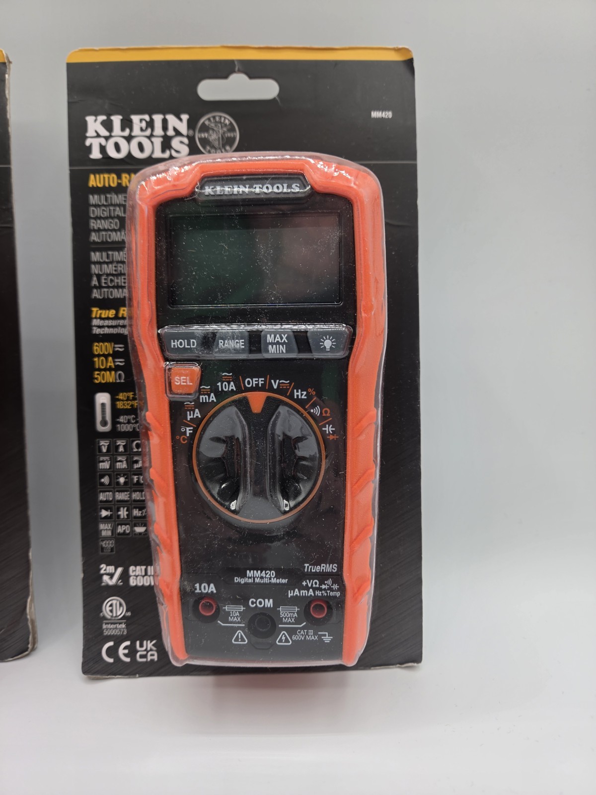 Klein Tools MM420 True RMS Digital Multimeter Auto-Ranging w/Test Leads **NEW**