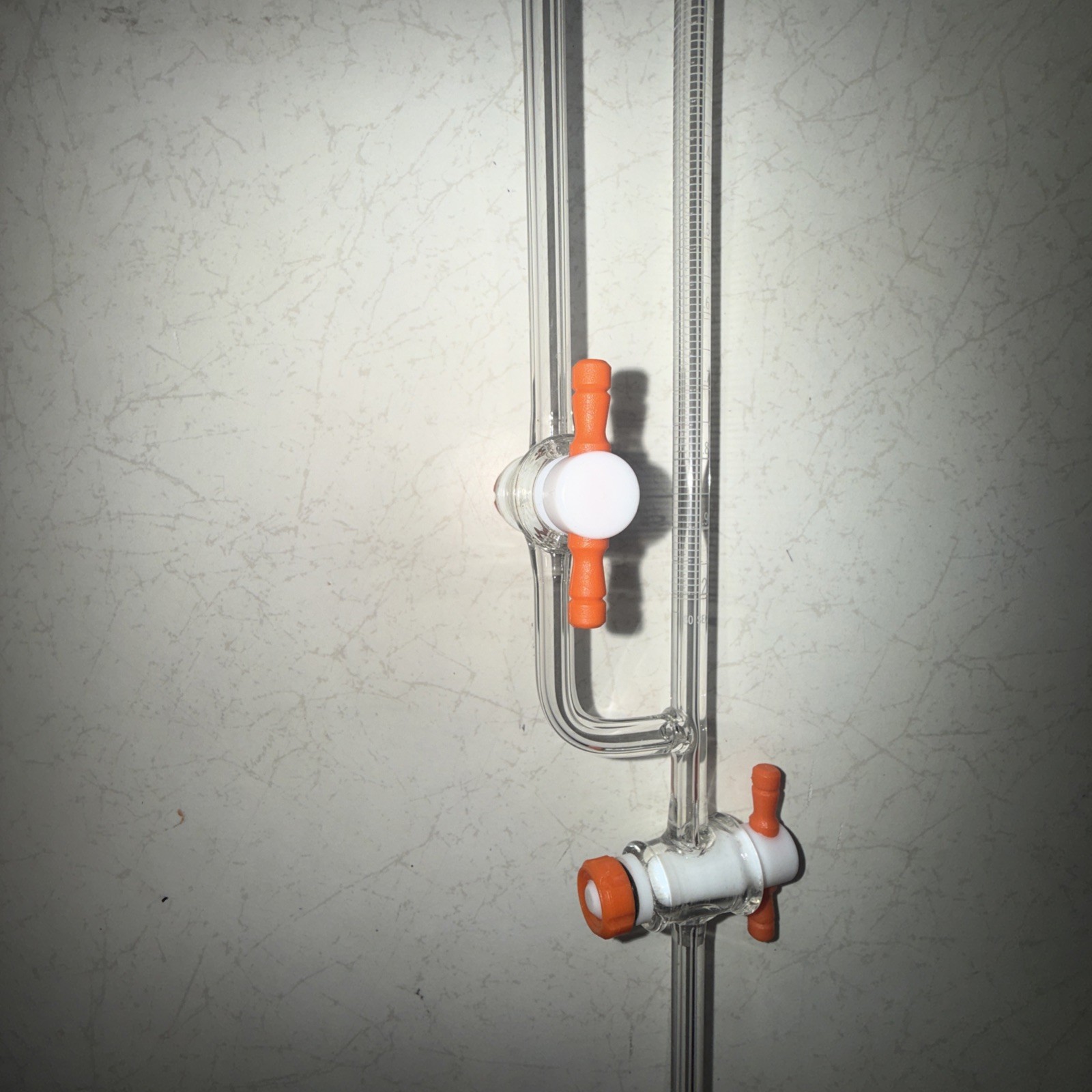 KIMAX Glass 2mL Graduated Class A Micro Buret Burette w/ Reservoir (No Stopper)