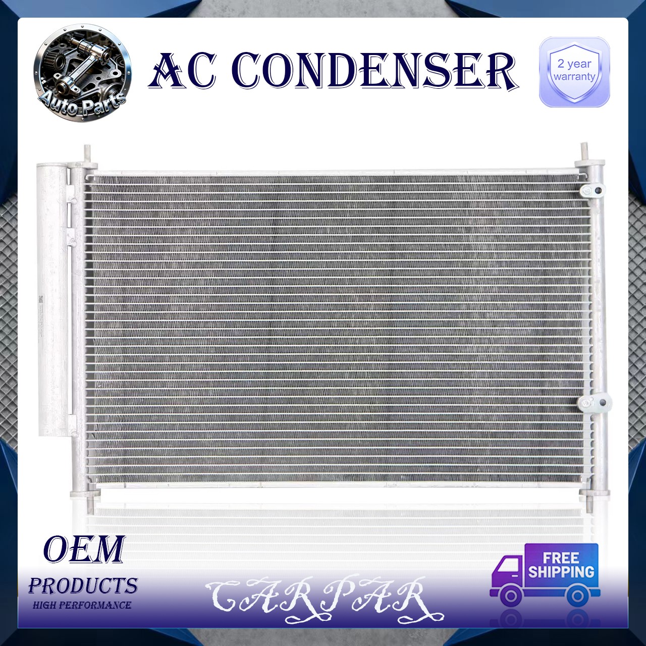 AC3686 AC Condenser Aluminum For Toyota For Corolla 2009 2010 2011 12 13 14-2019