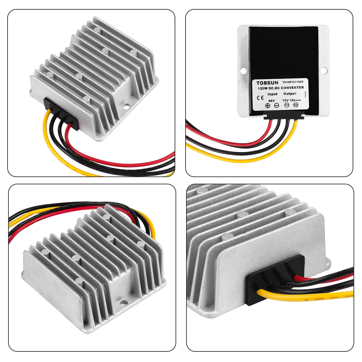 DC 48V to 12V 10A 120W Converter Voltage Reducer Step Down Module for Golf Cart