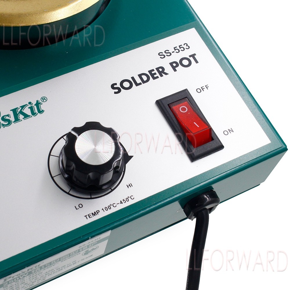 250W Lead Free Solder Pot Tin Melting Furnace Desoldering Bath 80mm 1.6kg 220V