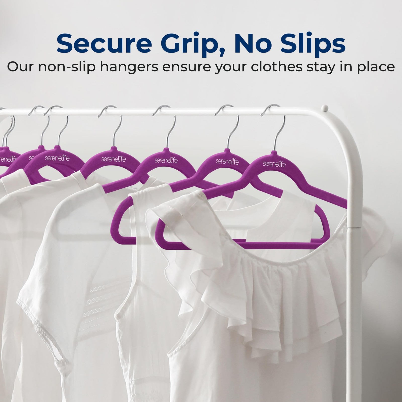 SereneLife Velvet Hangers – 200 Pack, Slim & Space Saving for Closets | So