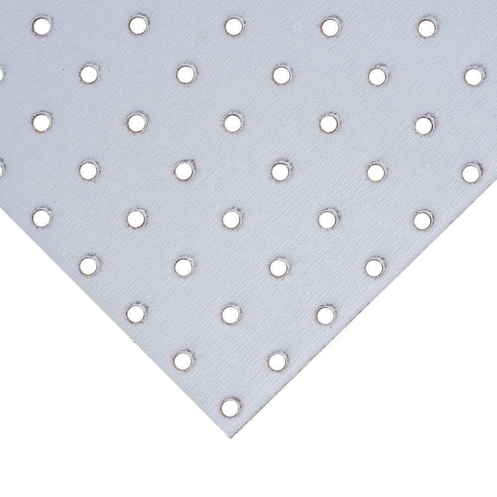 White Perforated Pegboard Panel Wall Organizer Display Board 48″ H x 24″ W Sheet